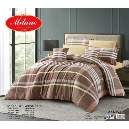 Comforter Manisa 100% Cotton 10 Pcs Set Comforter Manisa 100% Cotton 10 Pcs Set